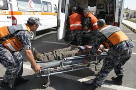 اصابة شخص اثر سقوط قصارة منزل بجرش